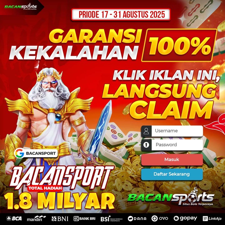 BACANSPORT | Link Slot Gacor Bet 200 Deposit Dana Pola Maxwin